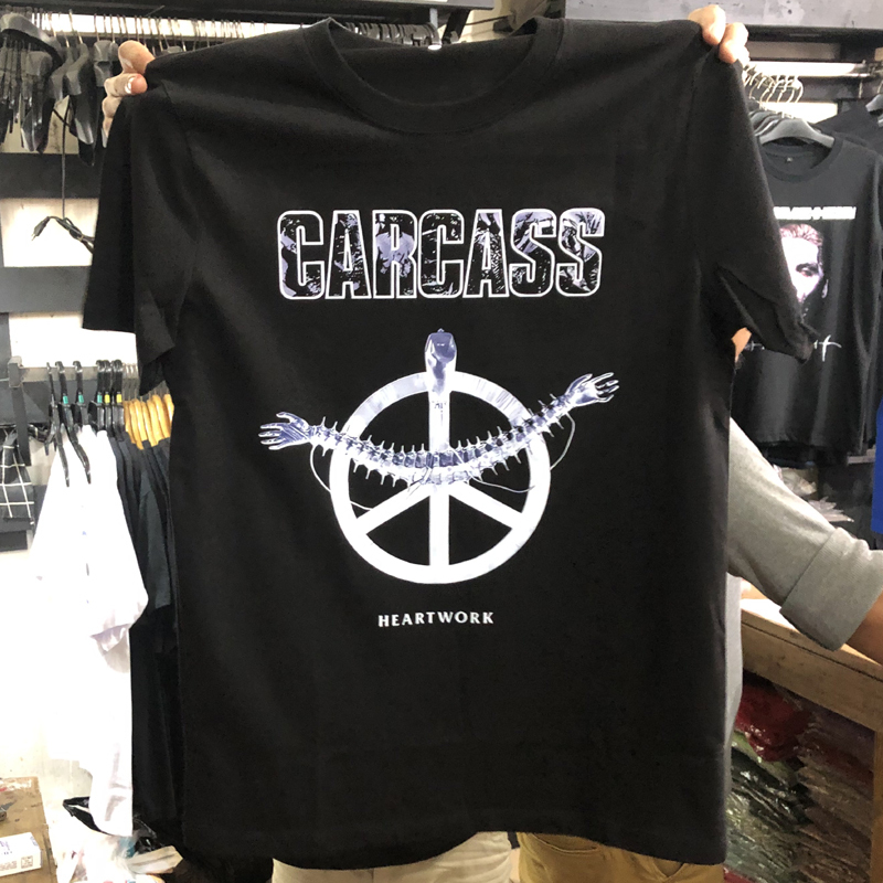 Kaos Carcass Heartwork Tshirt Bahan Katun Kombed 30s || Available Size S M L XL XXL 3XL 4XL