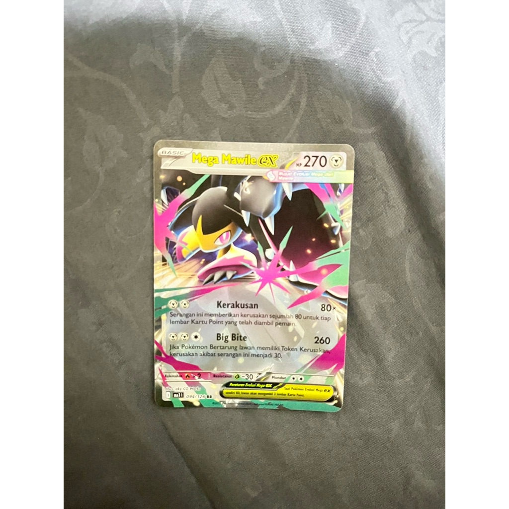 Kartu Pokemon TCG Indonesia Evolusi Mega, Mega Mawille EX