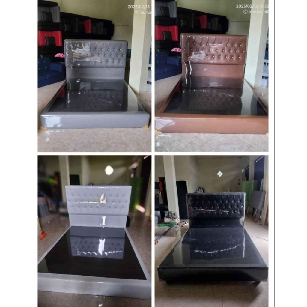 dipan box + sandaran kasur springbed