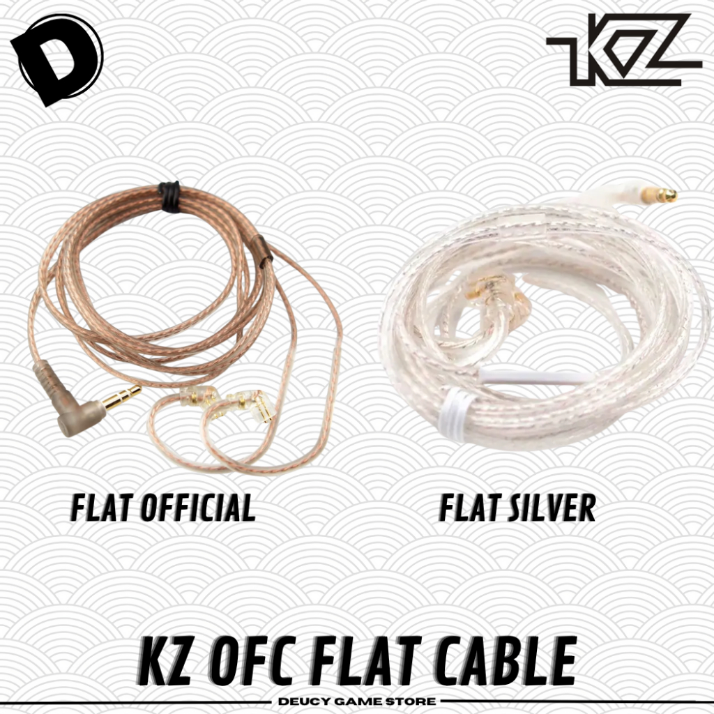 Kabel KZ OFC Copper / SIlver KZ Cable with Mic for ZSN Pro ZS3 ZS5 ZSA ZS10 PRO X ZST ZST X ZST PRO 