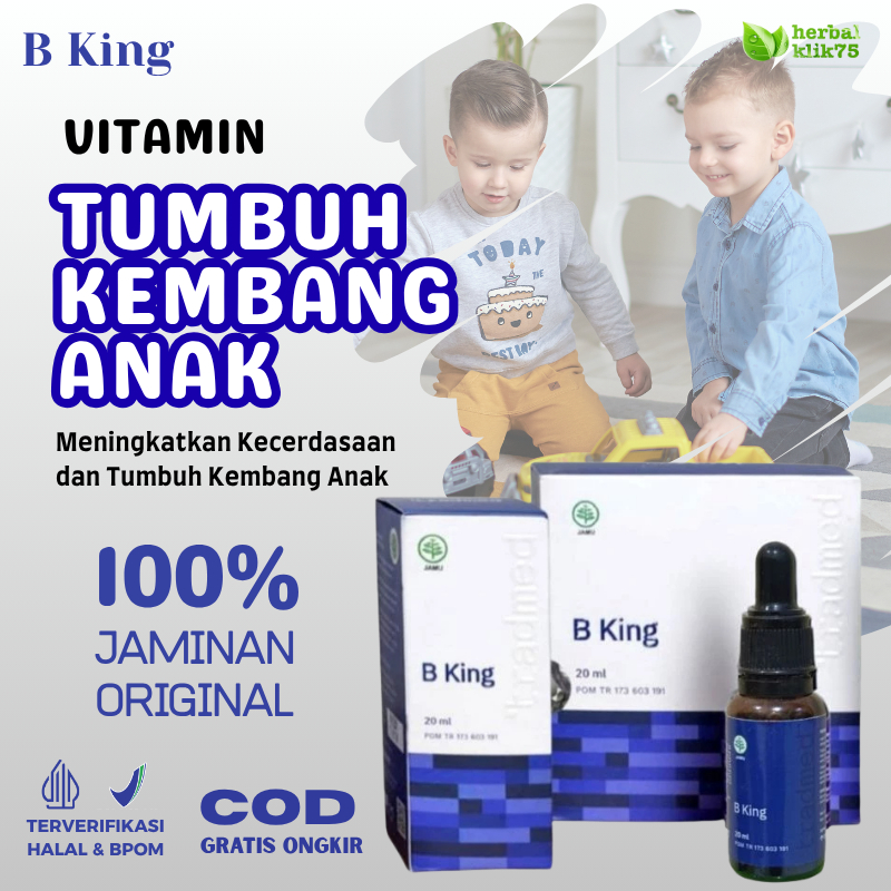 B King vitamin tumbuh kembang anak 100% original Brainking Plus Nutrisi Otak untuk Speech Delay Hipe