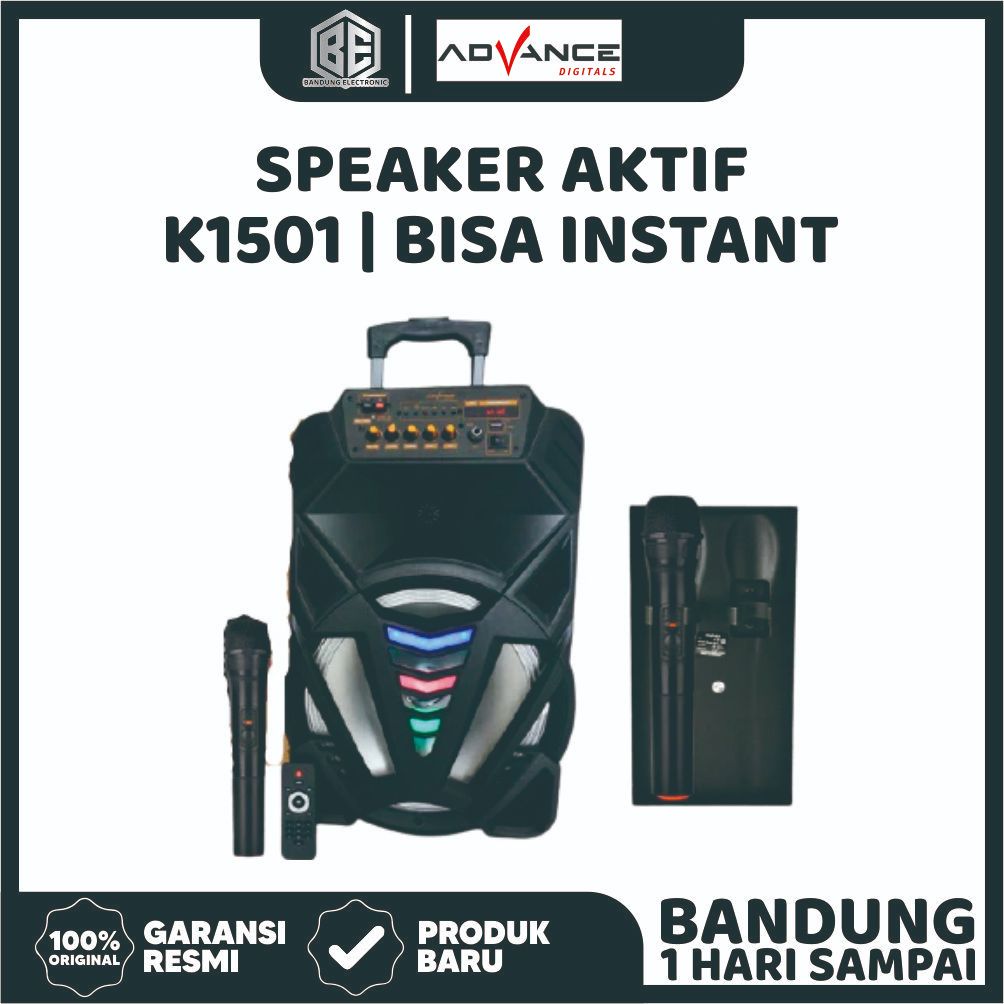 Speaker Aktif Advance K1501N Trolley Speaker Bluetooth Karaoke