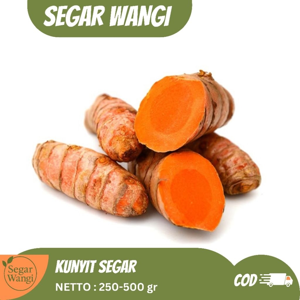 Kunyit Segar - Kunyit Rempah Herbal - Kunyit Segar 250-500 gr