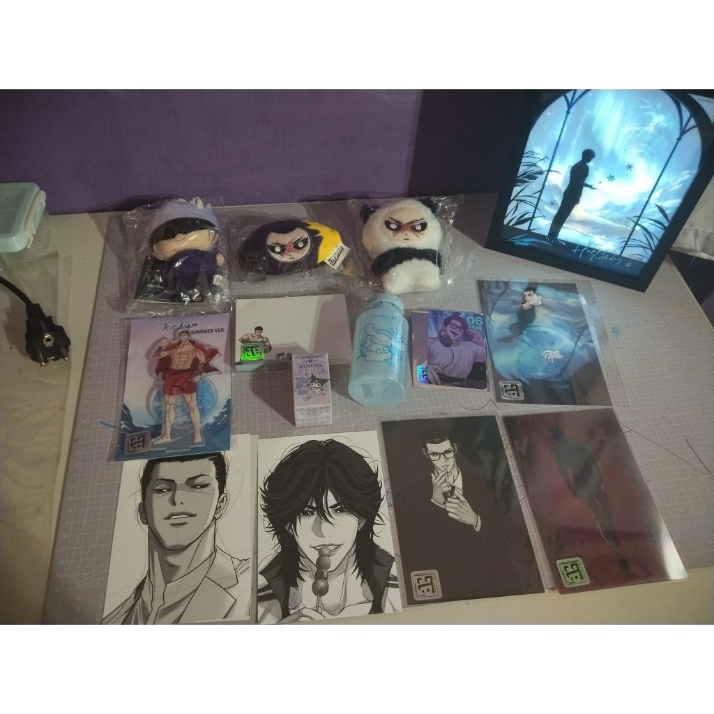 merch lookism official Jonggun, doll, doll gojo, photocard, standee, seongji, zin,mahwa