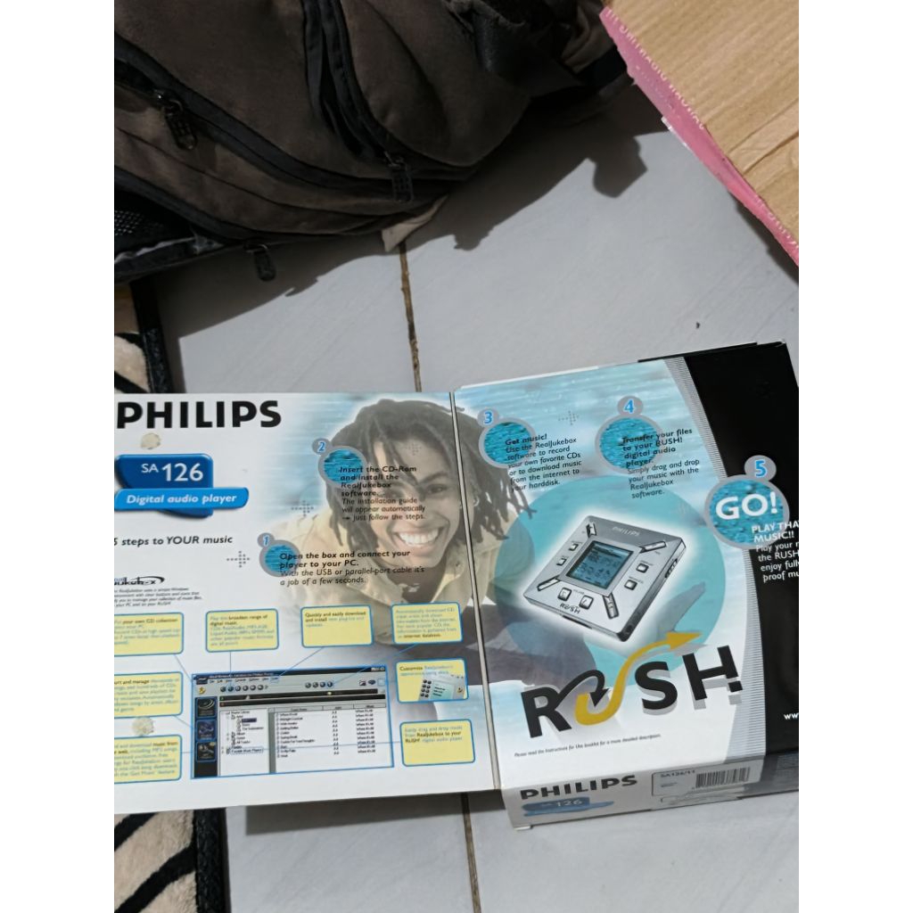 New Old Stock (NOS) PHILIPS MP3 PLAYER JADUL SA126 RUSH