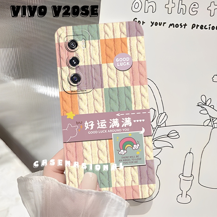 Softcase Vivo V20se V21e V23e V23 5g V20 V25e V25 V25 Pro motif rajut keren terbaru kekinian kesing 
