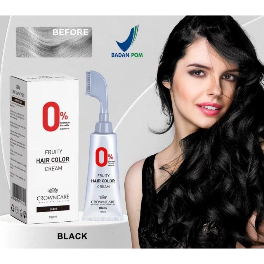 【Beli 1 Dapat 1】 Fruity Hair Color Cream Krim Pewarna Rambut Herbal Sisir Pewarna Rambut Essence Bua