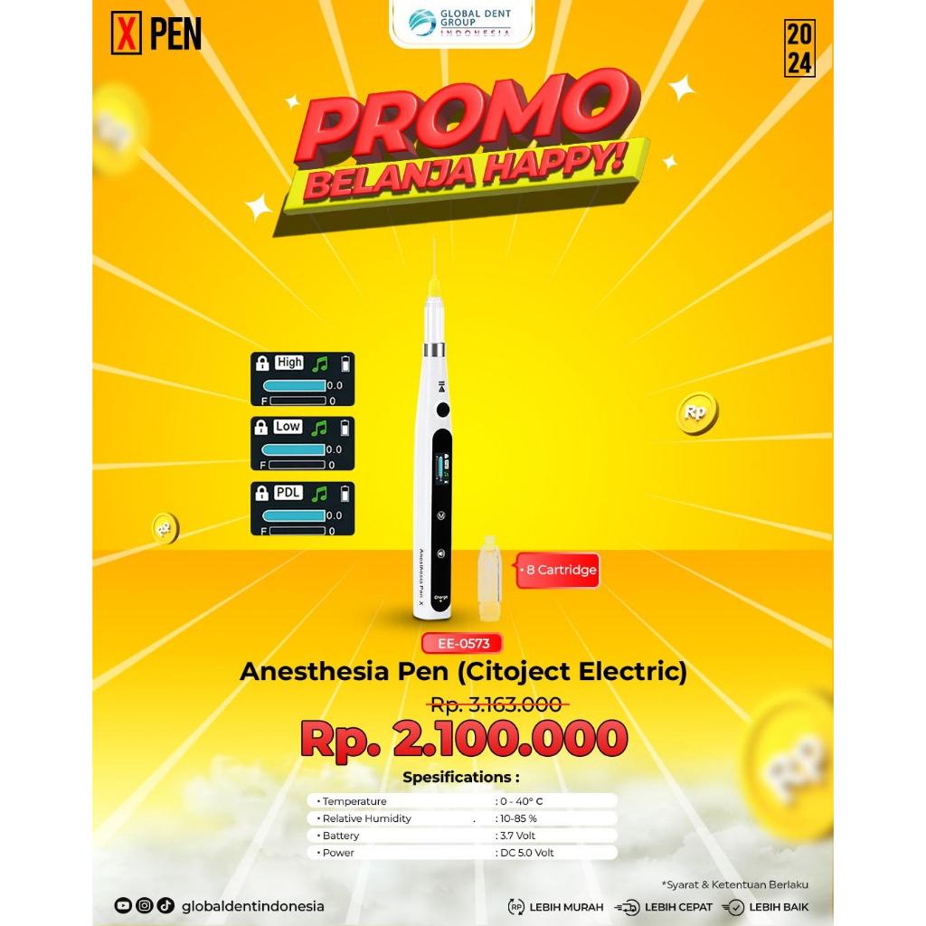 Anesthesia X PEN BR-849 (Citoject Electric / Alat Suntik Anastesi Medis & Dental Otomatis / Injeksi 