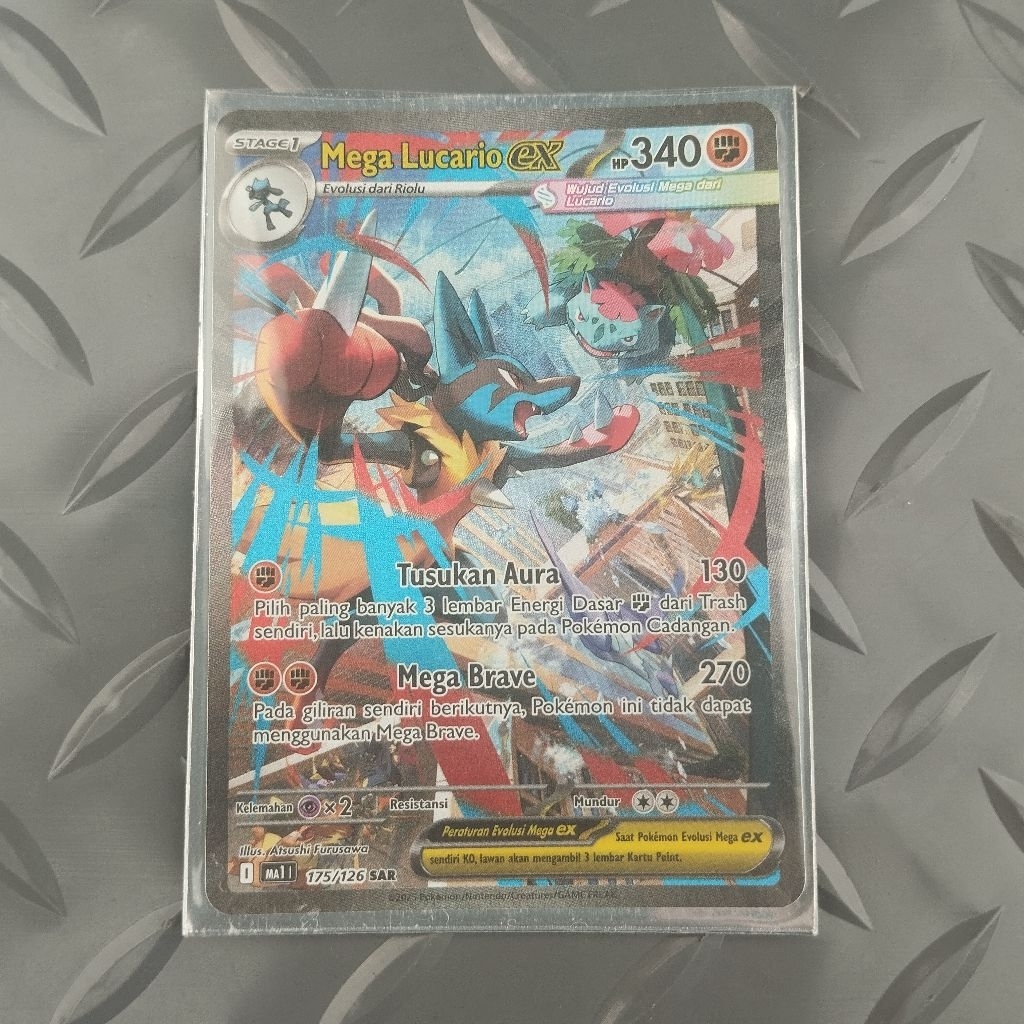 Kartu Pokemon Indonesia Mega Lucario EX Sar