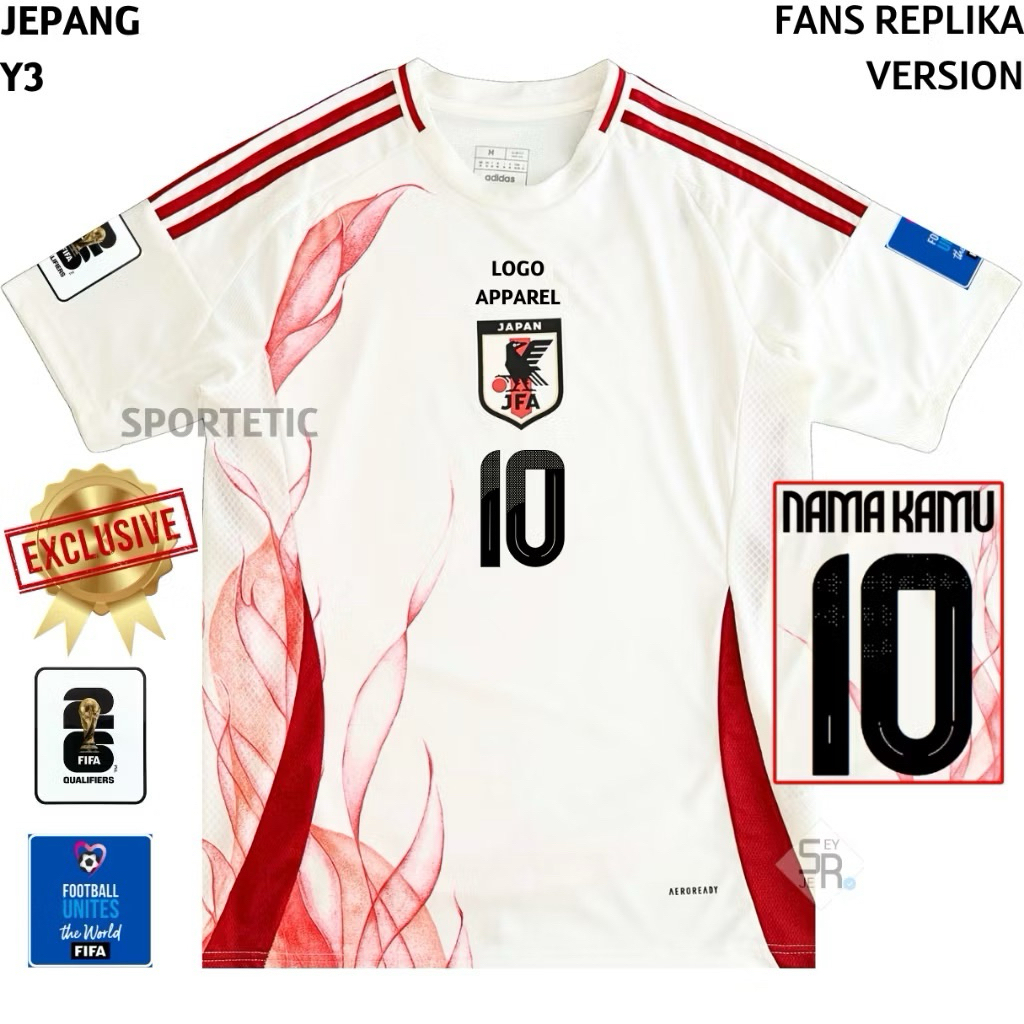 JERSEY TIMNAS JEPANG FREE AWAY LOGO 3RD