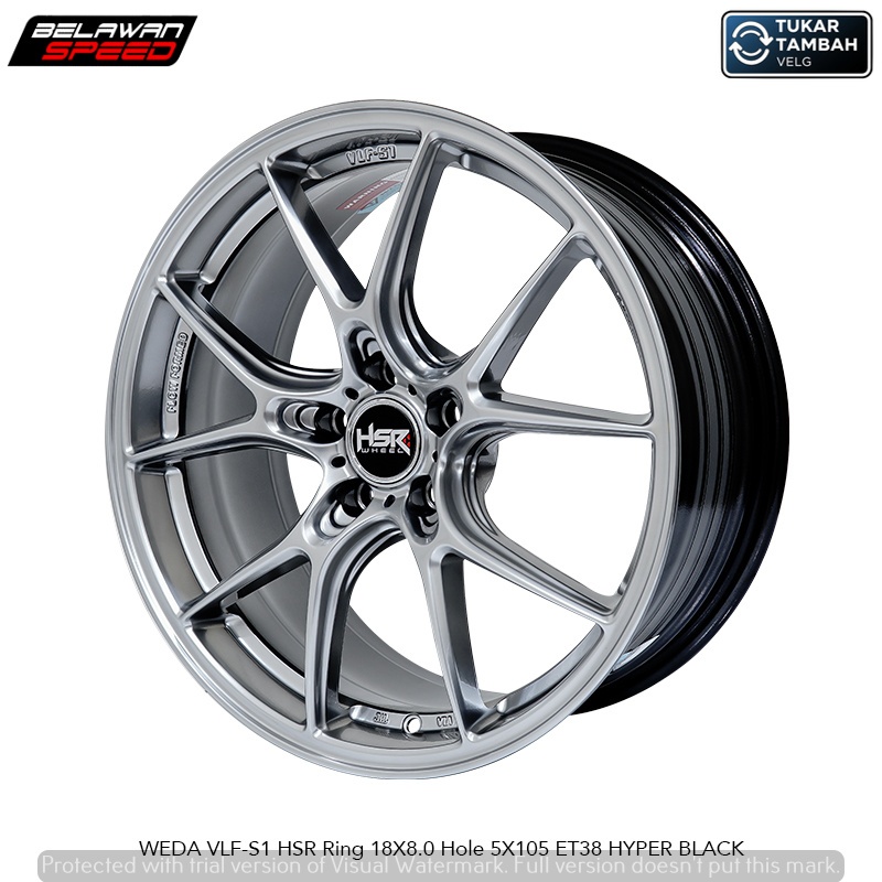 velg mobil chevrolet trax hsr weda R18 Ring 18 pcd 5X105-SIAP KIRIM