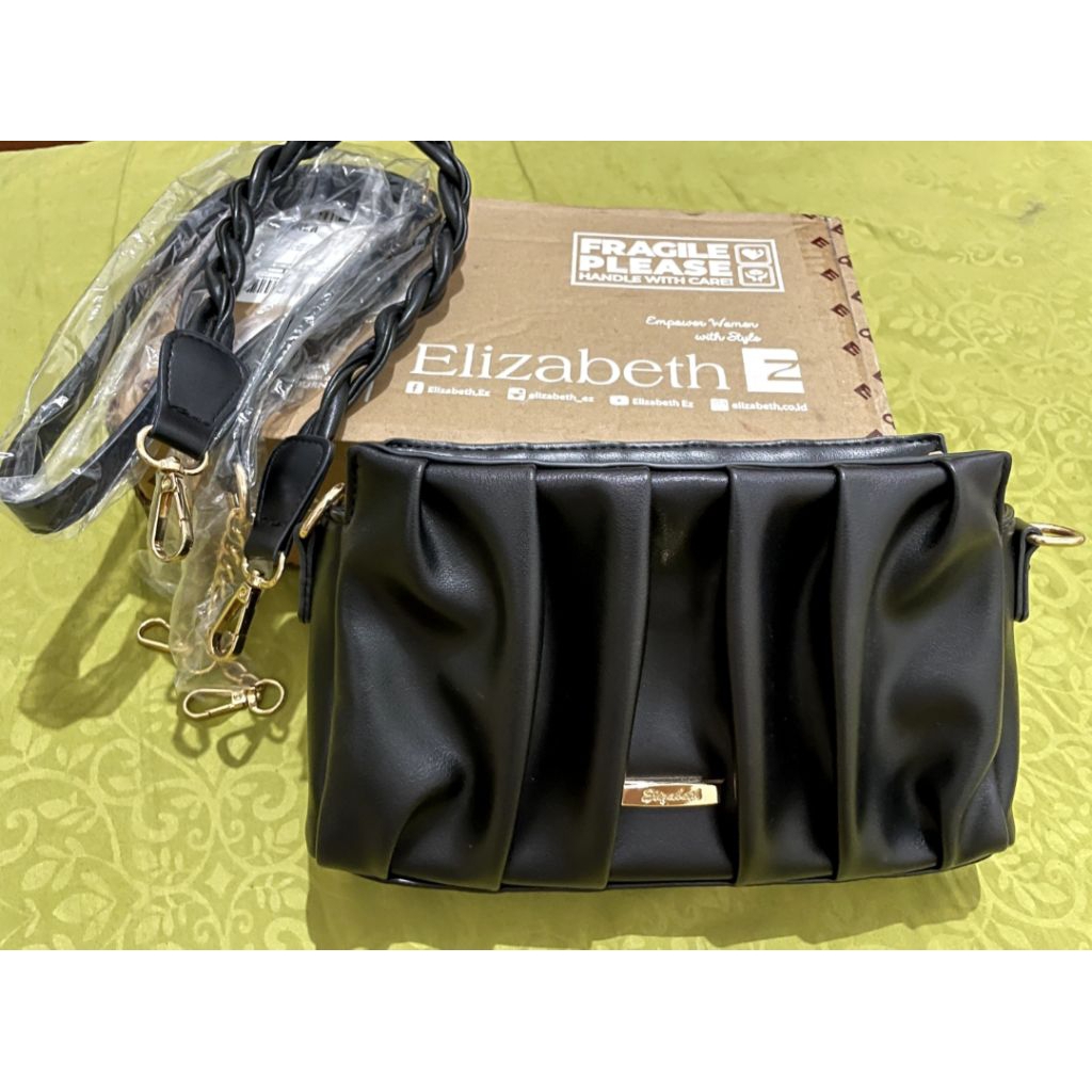 [PRELOVED] Elizabeth Leoma Black Sling Bag