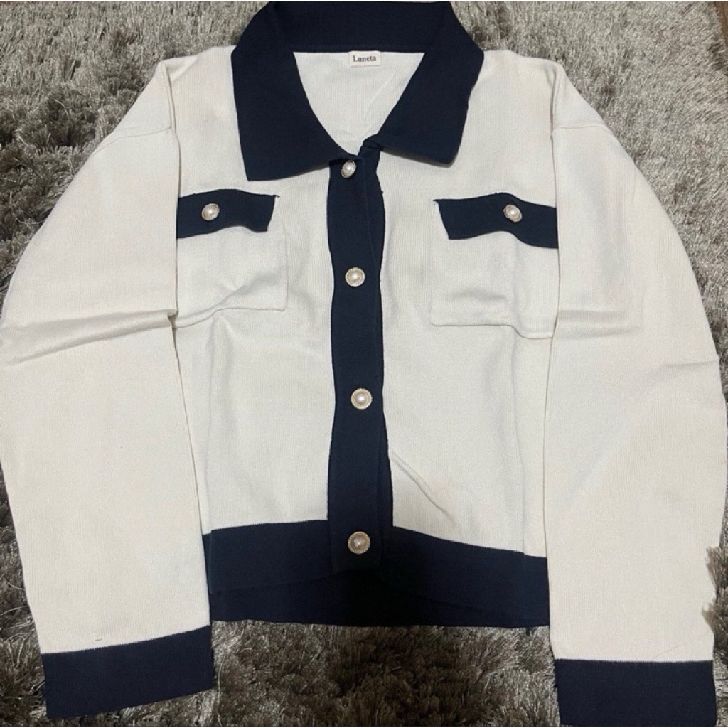 PRELOVED CARDIGAN LUKNITS BY LUNETA