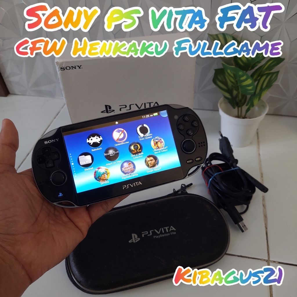 Sony psp ps vita fat 64gb fullgames mulus kumplit
