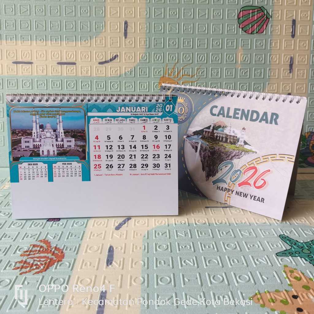 KALENDER MEJA MASJID  INDONESIA TAHUN 2026