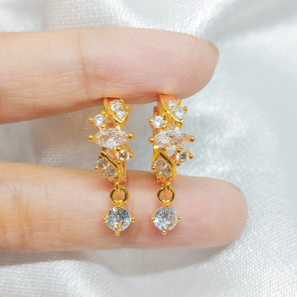 COD Anting Titanium Anti Karat Korea Tusuk Anting Korea Stainless Wanita Grosir earrings