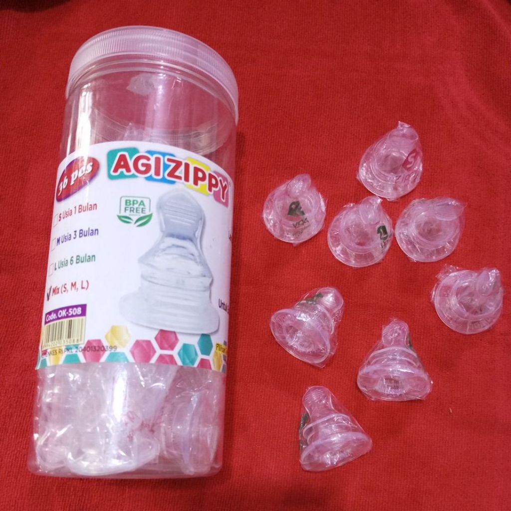 KARET DOT ZIPPY GEPENG | NIPPLE DOT SILICONE | KARET DOT BAYI LEMBUT PREMIUM