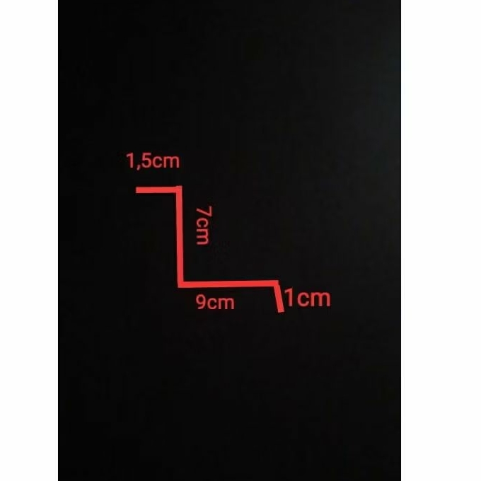 Flashing L Genteng Metal Polos