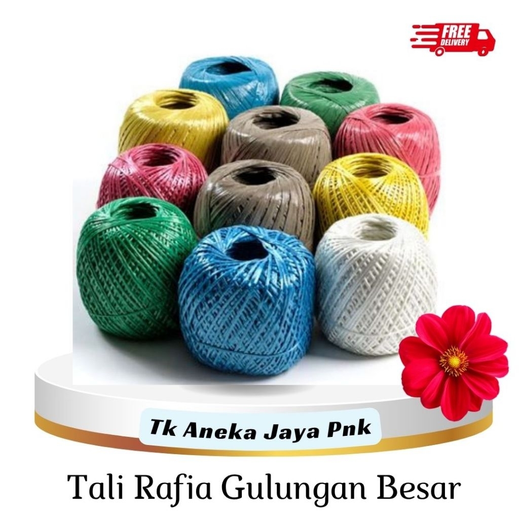Tali Rafia Warna Warni