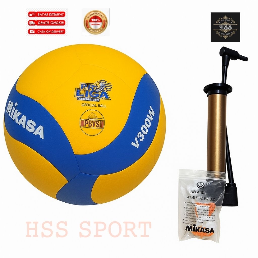 BOLA VOLI MIKASA V300W OFFCIAL PRO LIGA original