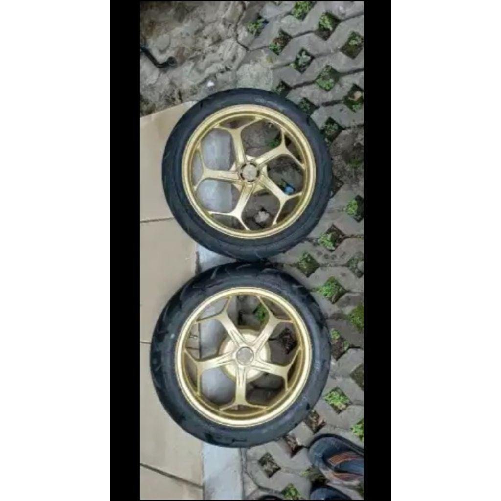 Bekas - Velg Chemco Gold SEKEN Mio soul GT 125 / Mio M3, Mio Z, Fino 125, Mio S, Mio Gear, Xeon, dan