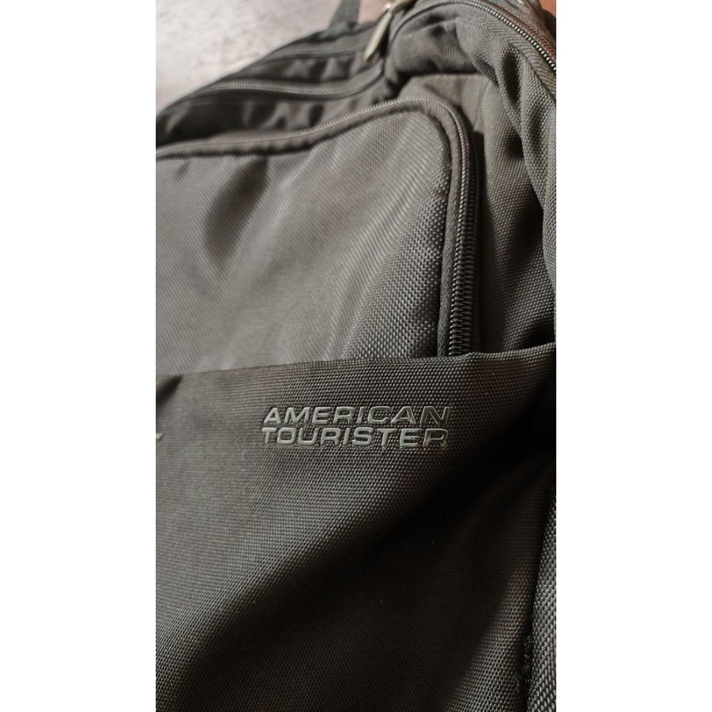Preloved Tas Backpack Kerja American Tourister SpeedAir Original Black