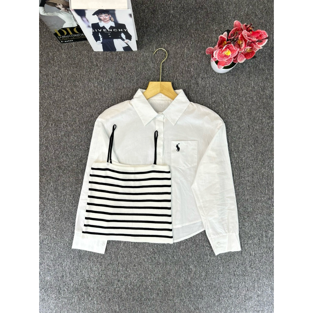 KEMEJA KROP TOP POLO