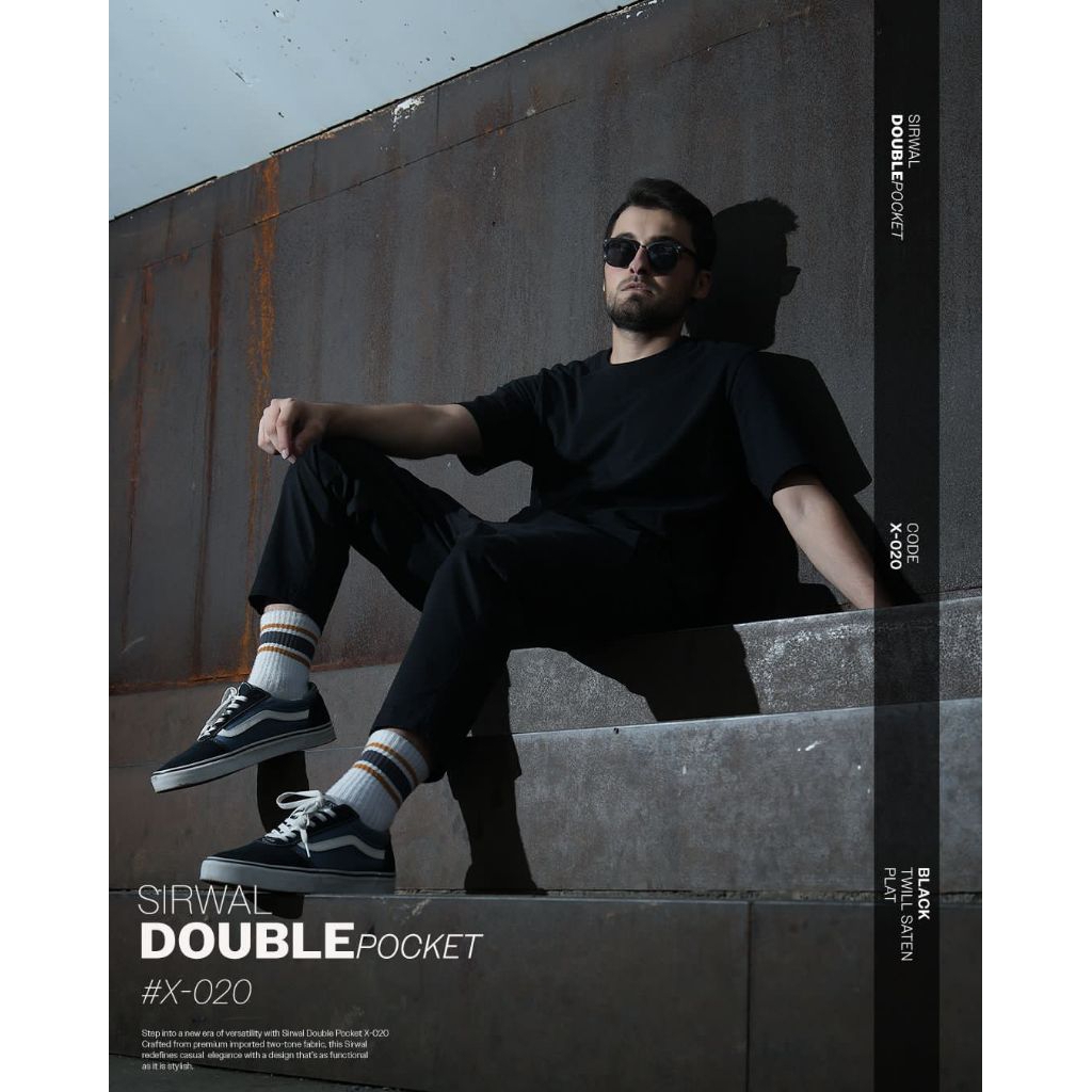 SAMASE SIRWAL DOUBLE POCKET X020, NORMAL SIZE SAMPAI BIG SIZE