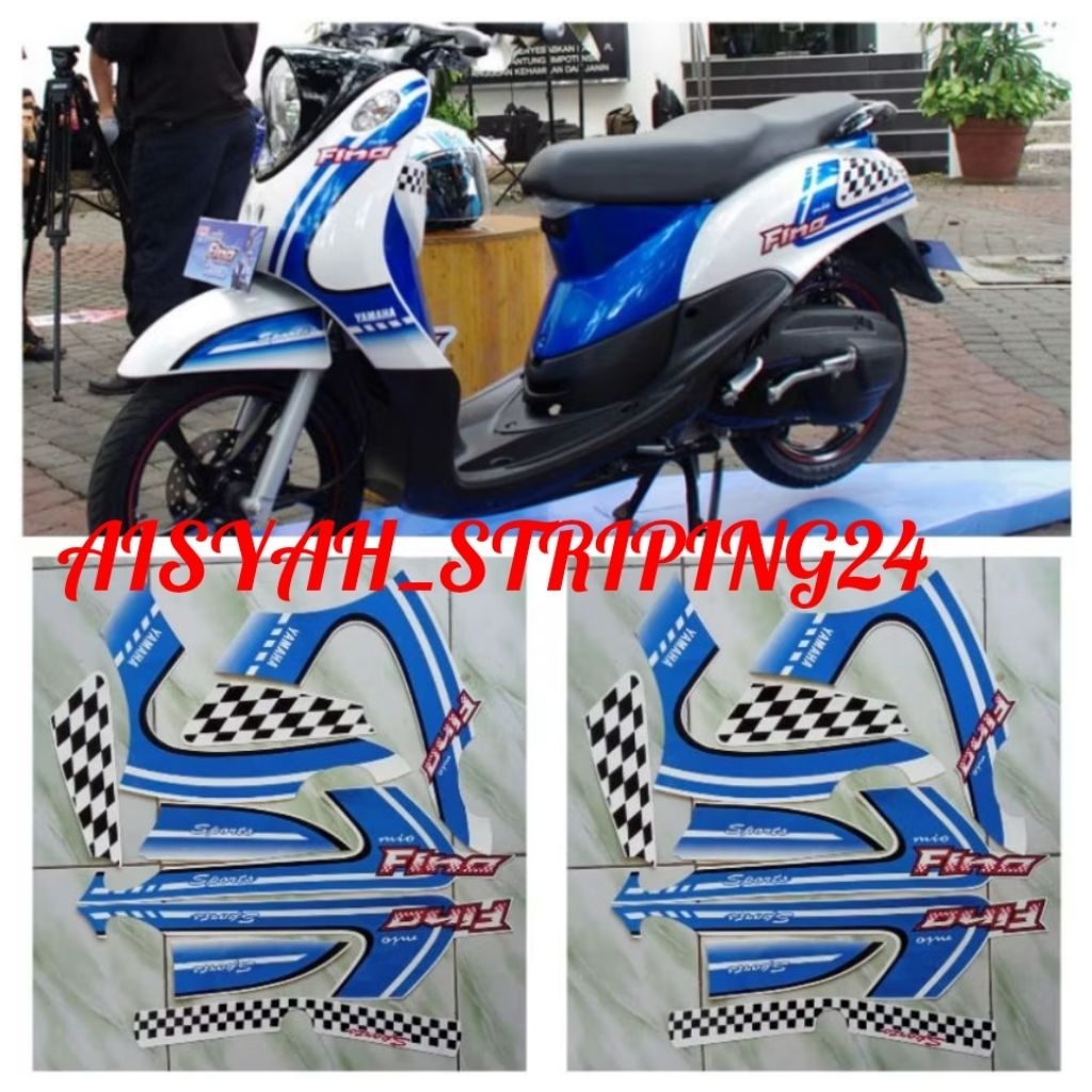 stiker striping yamaha fino sporty karbu 2012