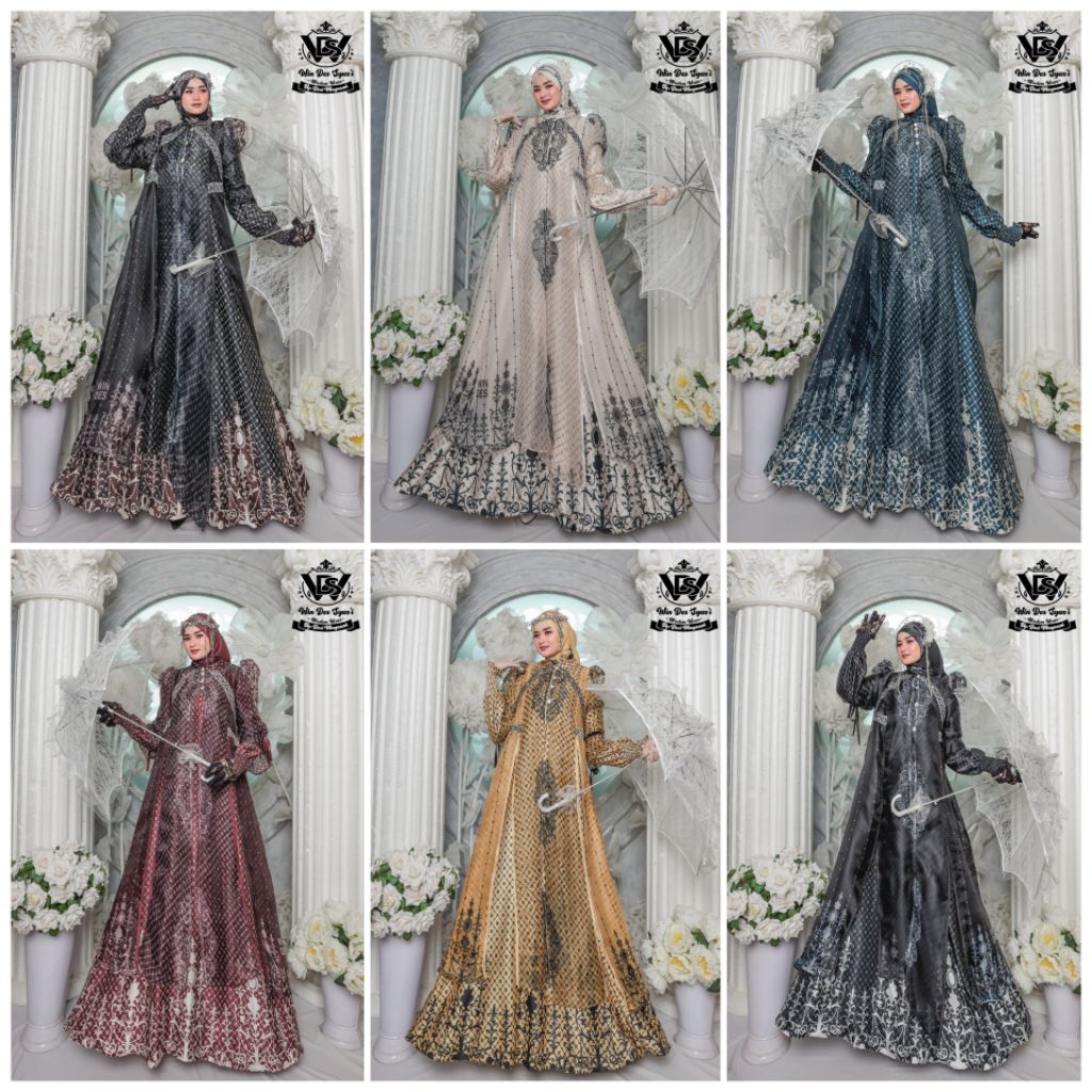GAMIS RIZQIA SERIES 3IN1 BY WINDES (ready )