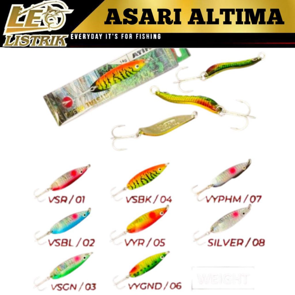 UMPAN PANCING SPOON ASARI ALTIMA 18GRAM 20GRAM ASARI UMPAN PANCING TERLARIS