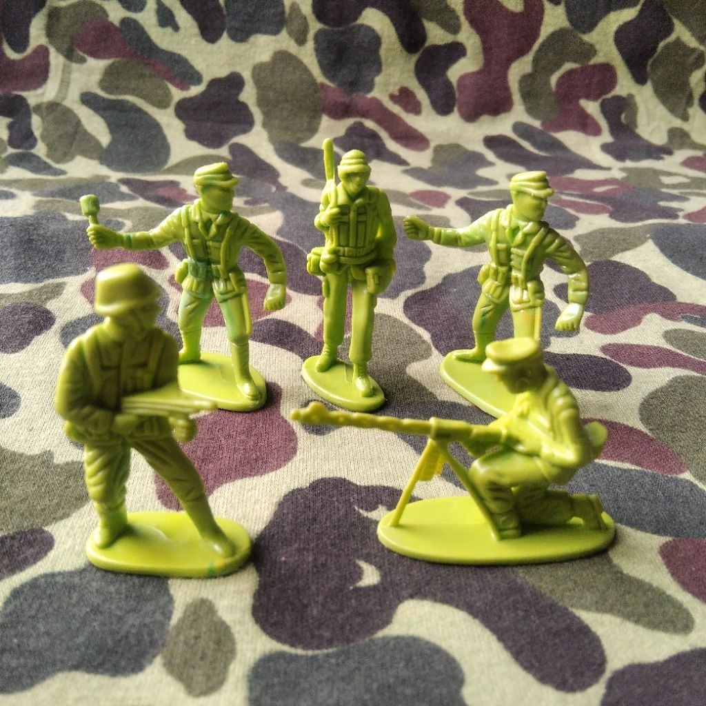 Figure Tentara Plastik Jadul Tentara Jerman Perang Dunia Ke 2 Figure Soldaten German Ww2 Mainan Jadu