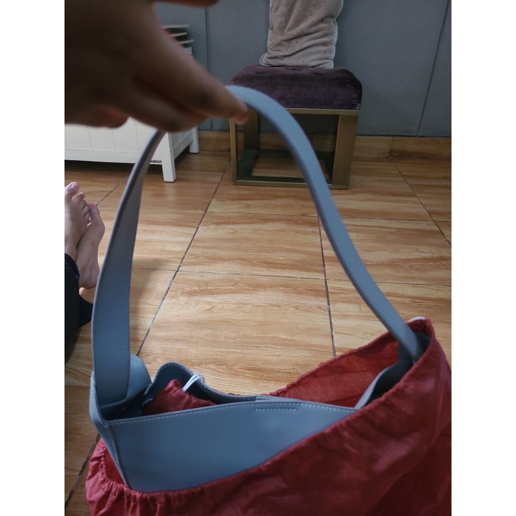 Tas hobo Hush Puppies PL biru muda original