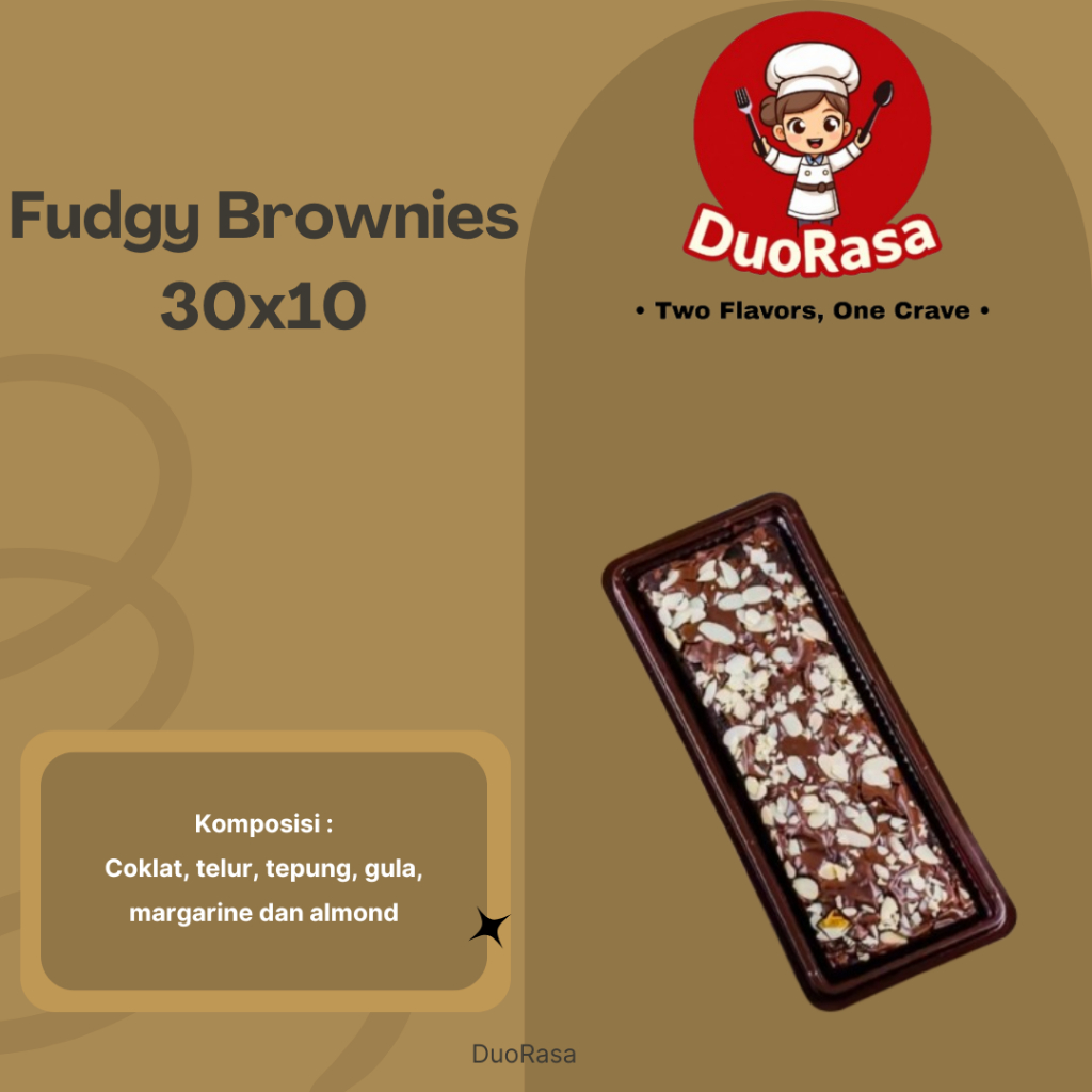 Fudgy Brownies 30x10
