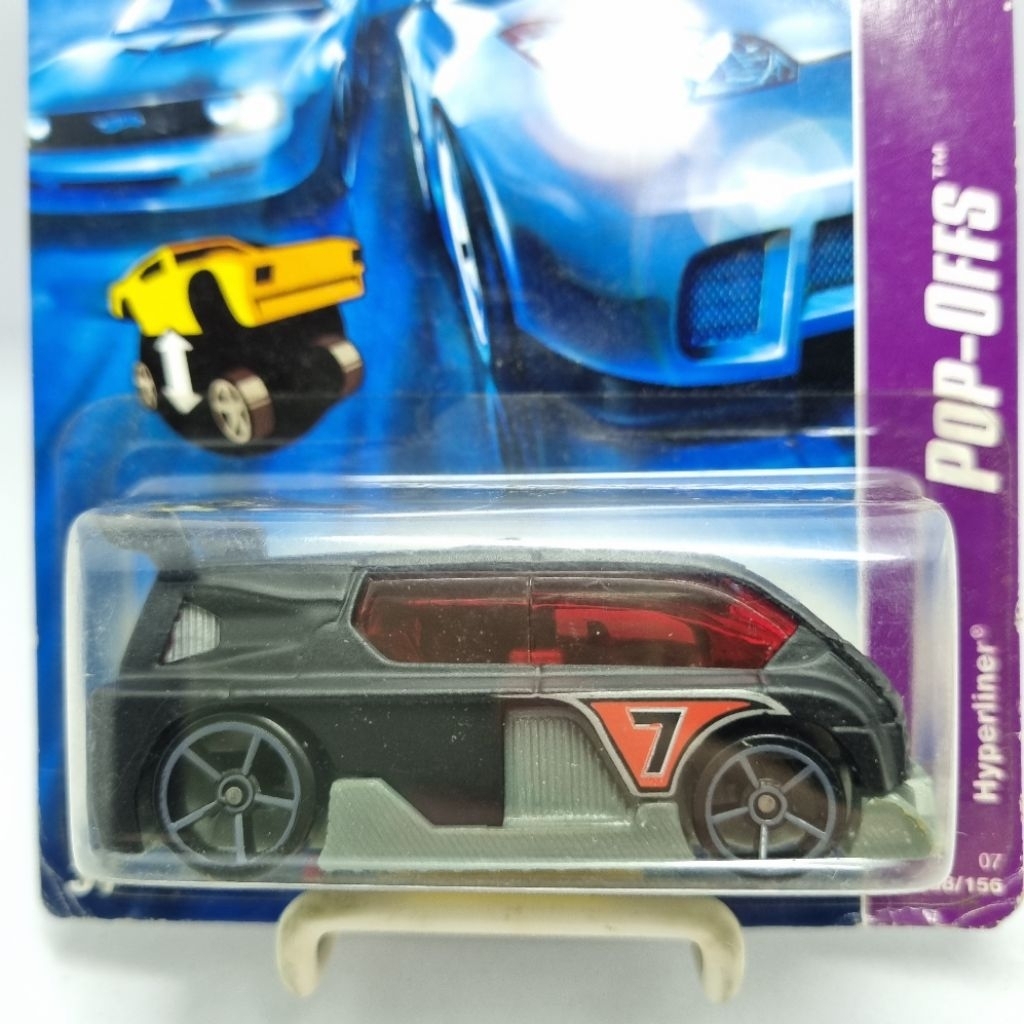 Diecast Mobil Hotwheels 1:64 HYPERLINER POP-OFFS hitam black