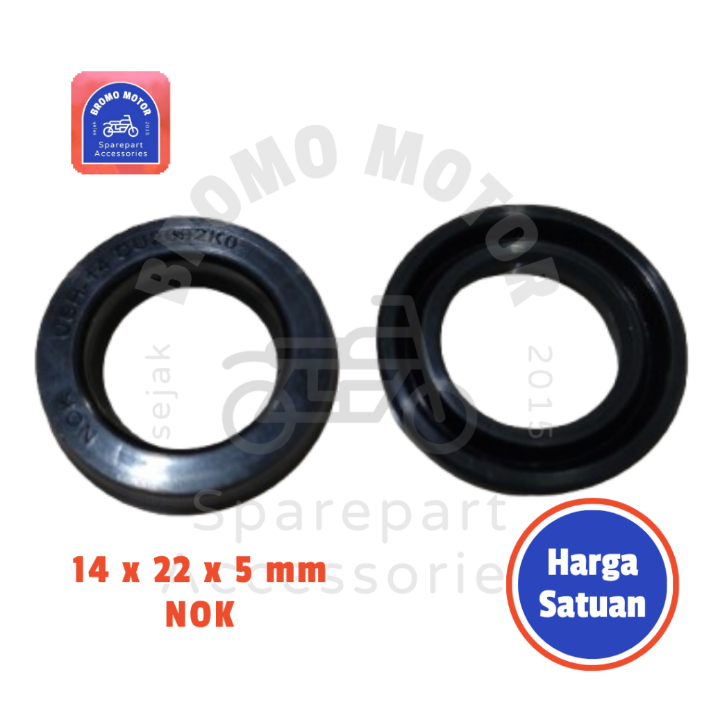 Bromo Motor - Oil Seal Shock Belakang Type USH KTC Extreme RCB Answer 14 22 5 mm (Sil Oli Shock Brea