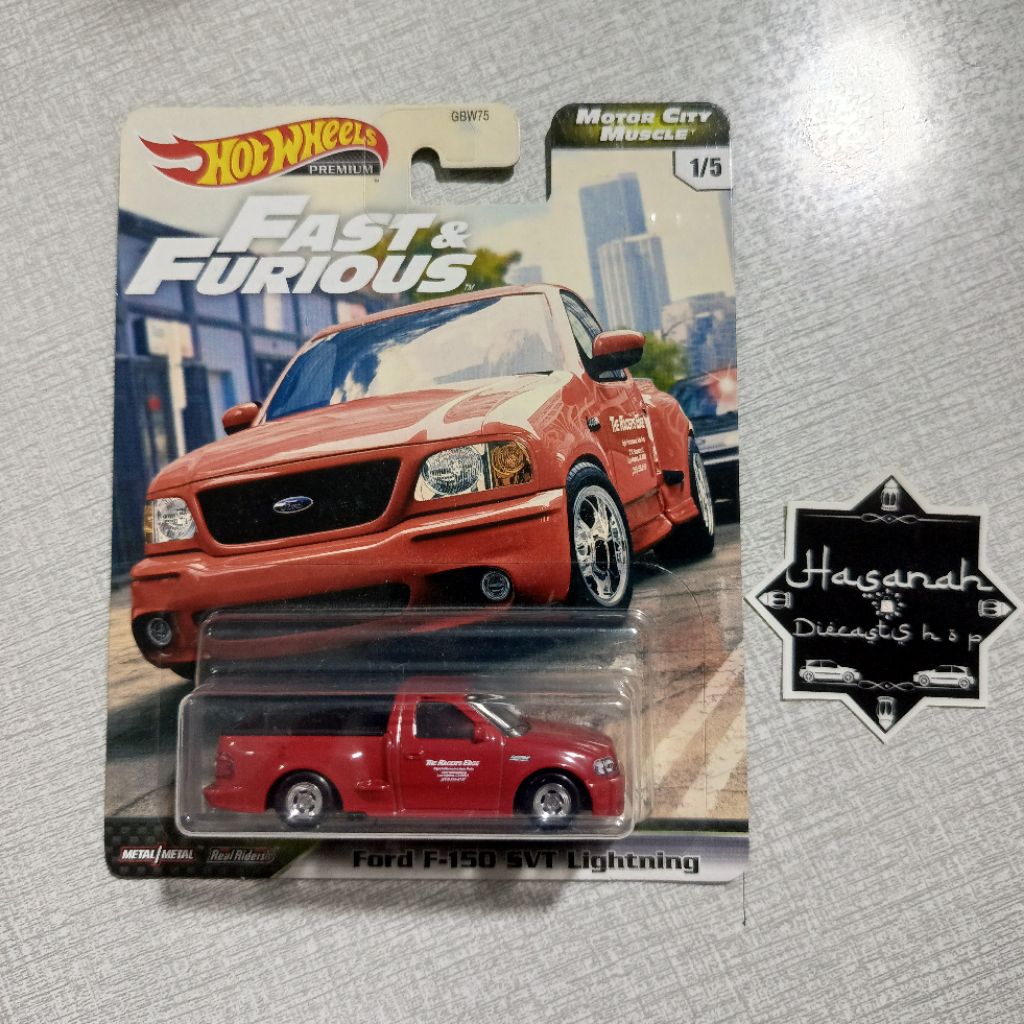 Hotwheels Ford F-150 SVT Lighting Fast And Furious Motor City Muscle Premium