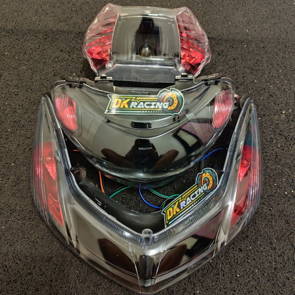 REFLEKTOR LAMPU DEPAN MIO SMILE MIO NEW SMOKE MERAH SET LAMPU SEIN MIO SMILE MIO NEW SMOKE MERAH PLU