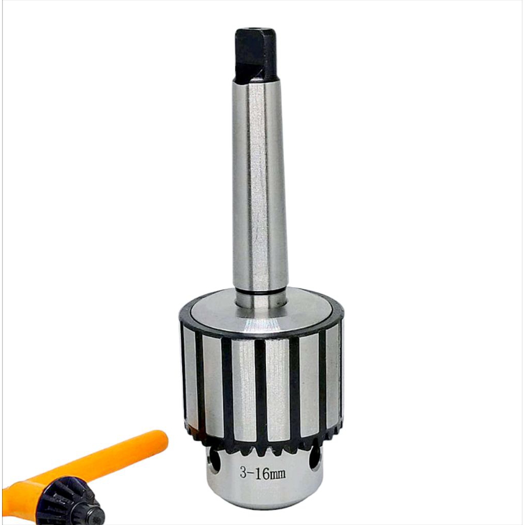 Cekam Kepala Bor Hower 3-16MM SET Asbor MT2  . Chuk Drills 16mm Arbor Taper Shank MT2 Cocok Untuk Me