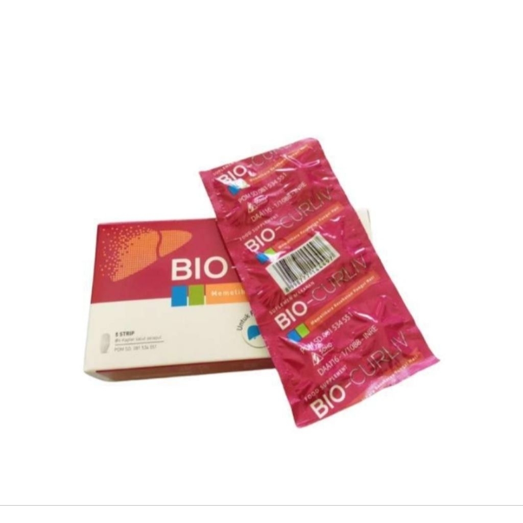 BIO CURLIV strip 6 tablet suplemen memelihara hati
