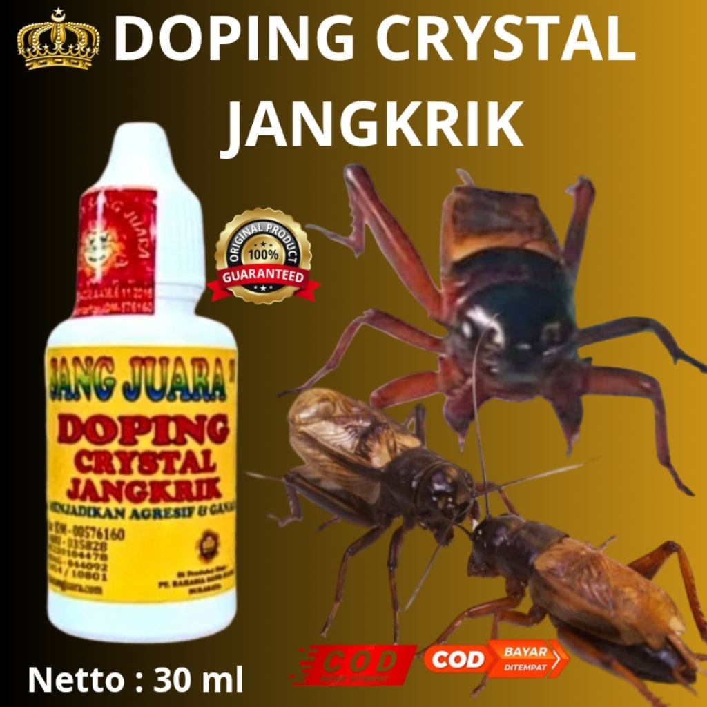 DOPING CRYSTAL UNTUK JANGKRIK ADUAN KEMASAN CAIR  isi 30 ml