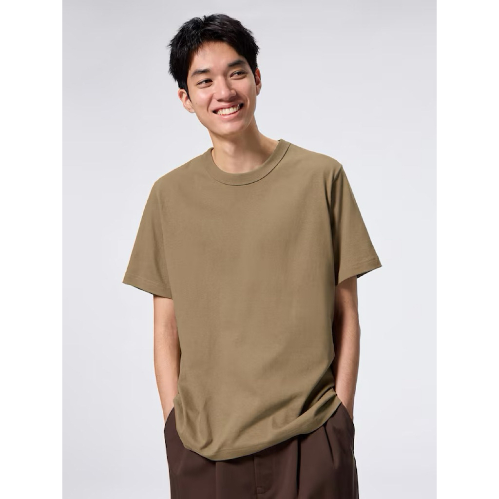 GU SALE, Beige Oversized Tshirt