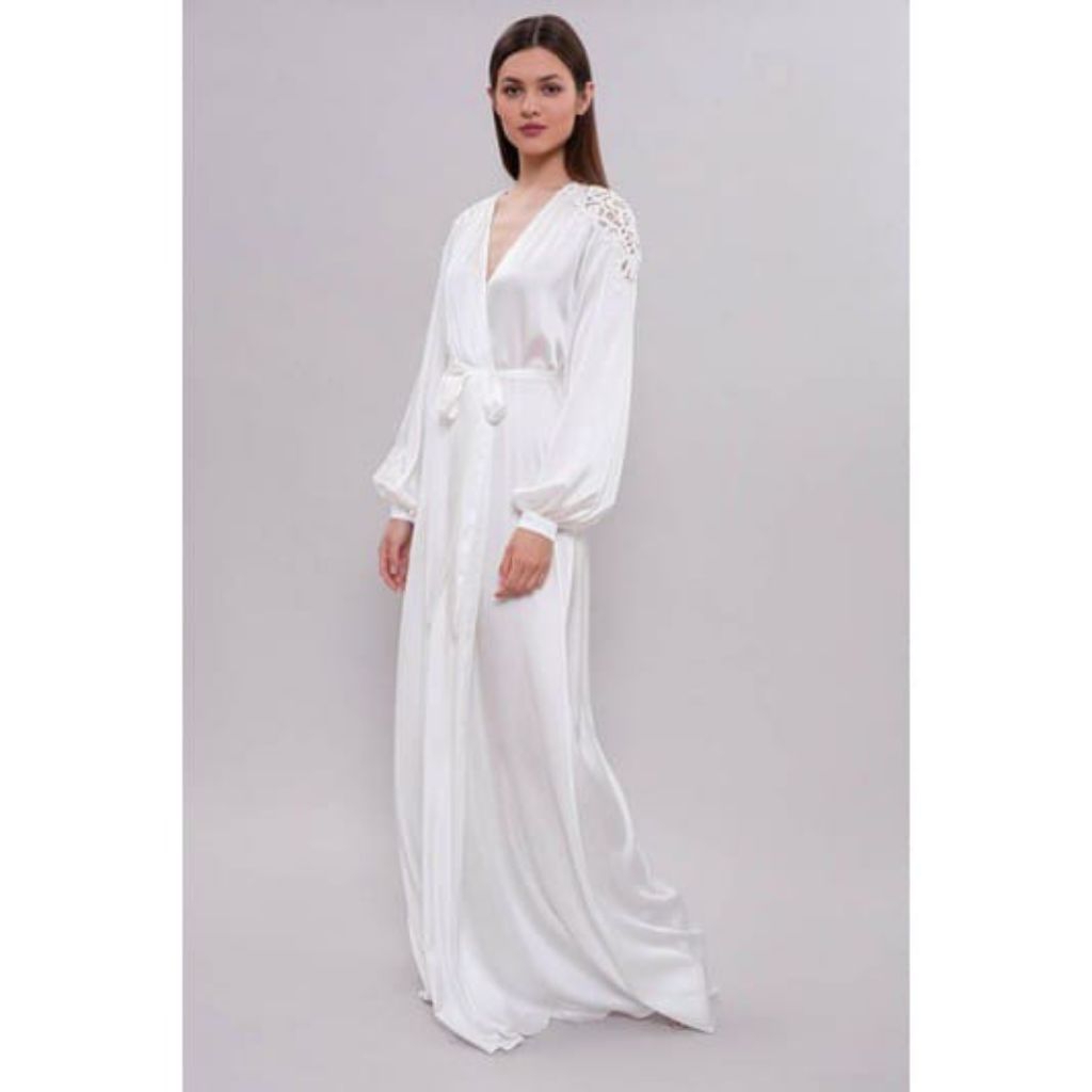 kirana robe || robe pengantin || robe lace || robe premium || robe bordir || kimono pengantin