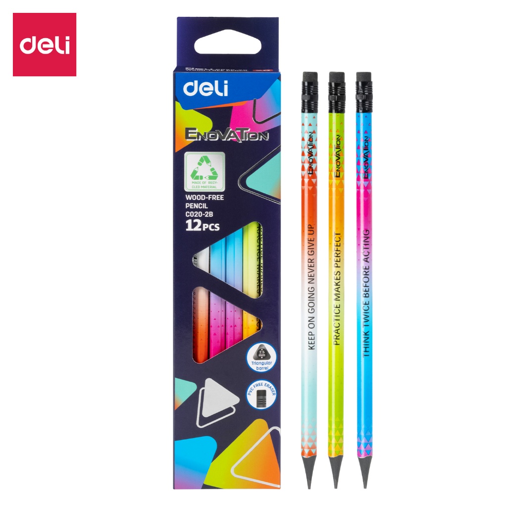 Deli EC020-2B Pensil 2B Warna Gradasi/Fancy 1Pcs