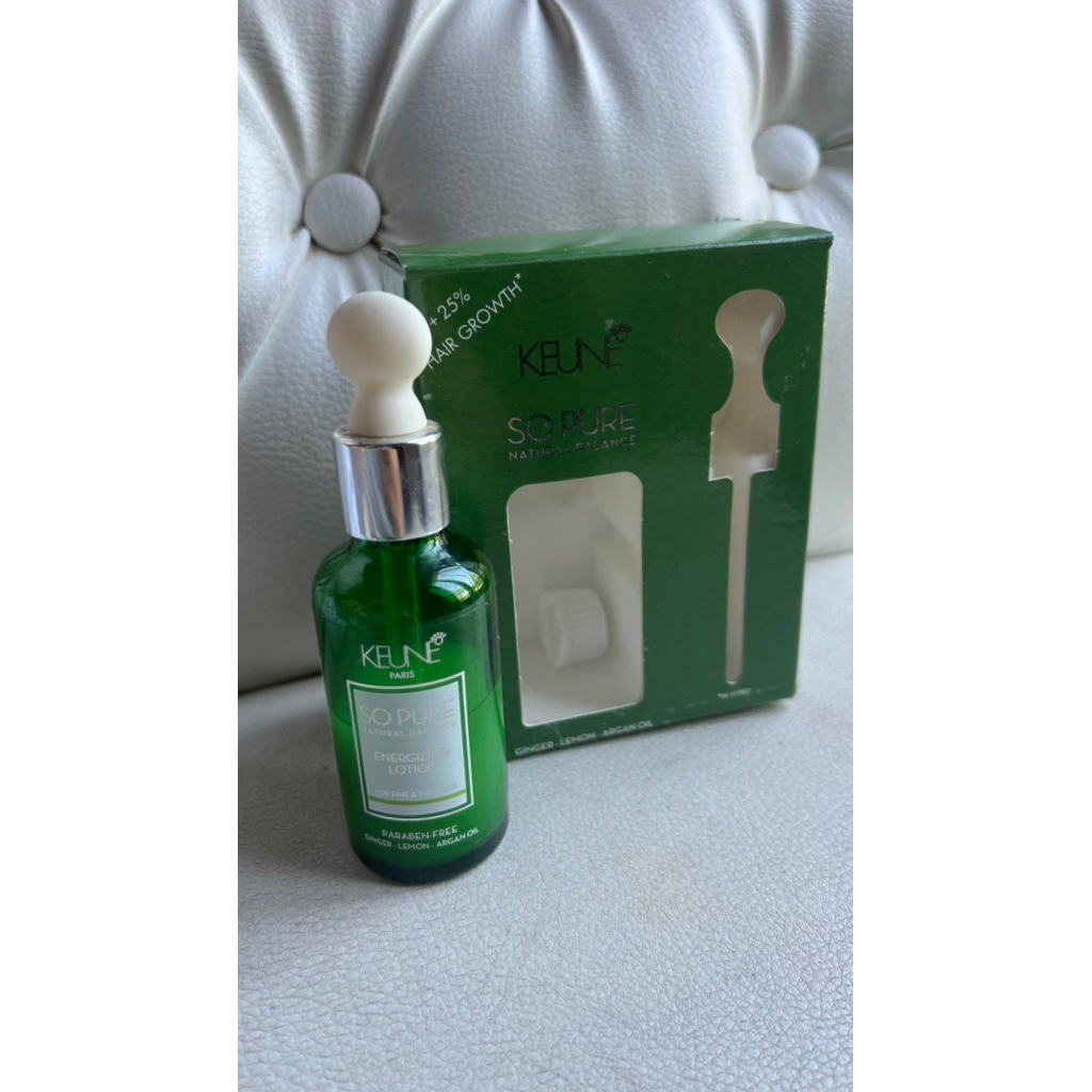 preloved Keune so pure energezing lotion 45ml isi sisa 50%