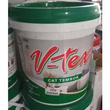 Cat tembok V-tex 20 kg warna putih / dinding interior dalam ruangan rumah murah vtex