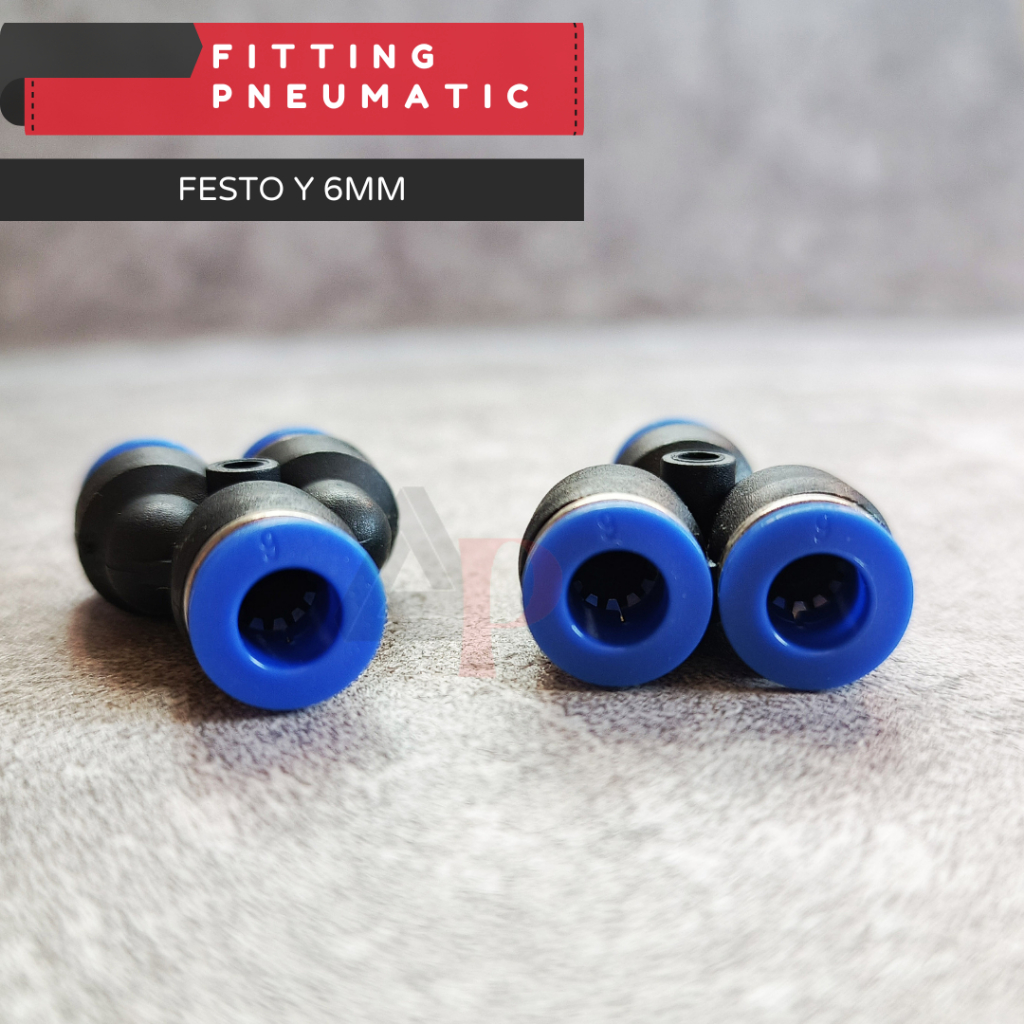 FITTING PNEUMATIC Y FESTO SELANG SLIP LOCK SLANG 6MM
