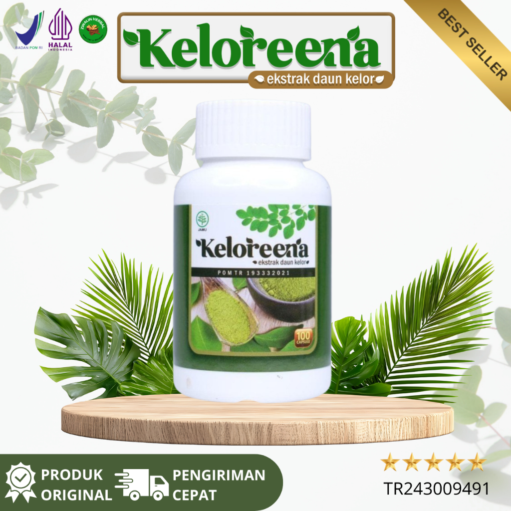 Kapsul KELOREENA Original 100% Herbal Daun Kelor Asli Kelorena