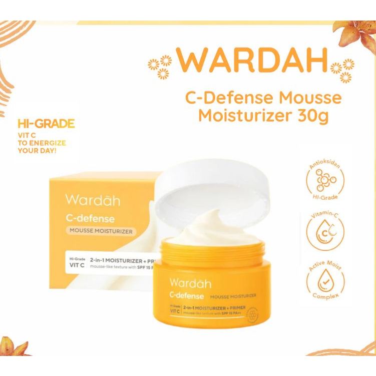 Wardah C-Defense Mousse Moisturizer 30G / Wardah C Defense Moisturizer