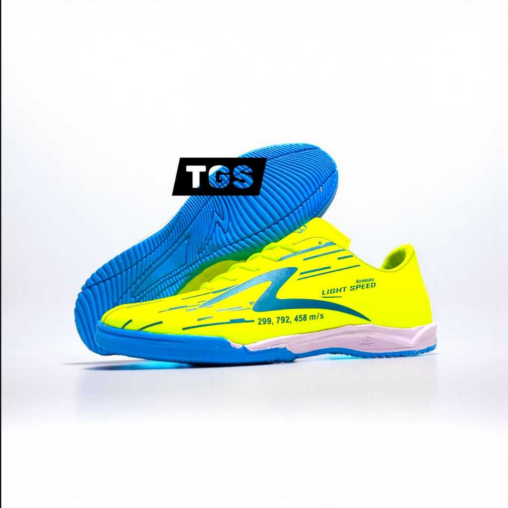 Sepatu Futsal Specs Accelerator Lightspeed Reborn Green Blue